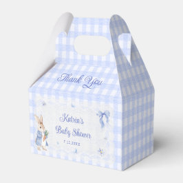 Bunny Whimsical Rabbit Blue Baby Shower Geschenkschachtel