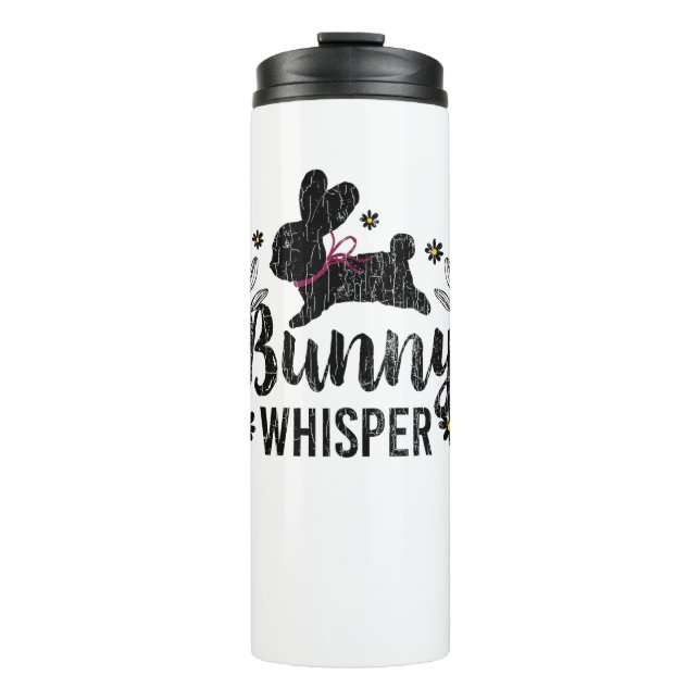 Bunny Whisperer Funny Rabbit Graphic Thermosbecher (Vorderseite)
