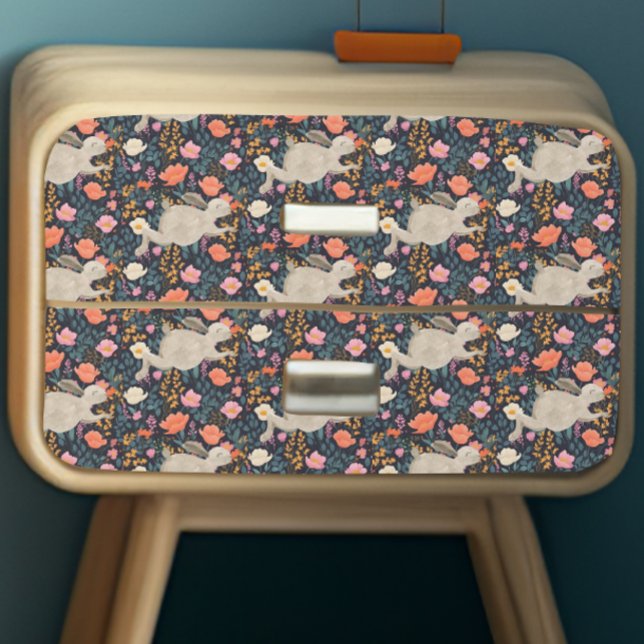 Bunny Woodland Cottage Kern Floral Decoupage Seidenpapier (Von Creator hochgeladen)