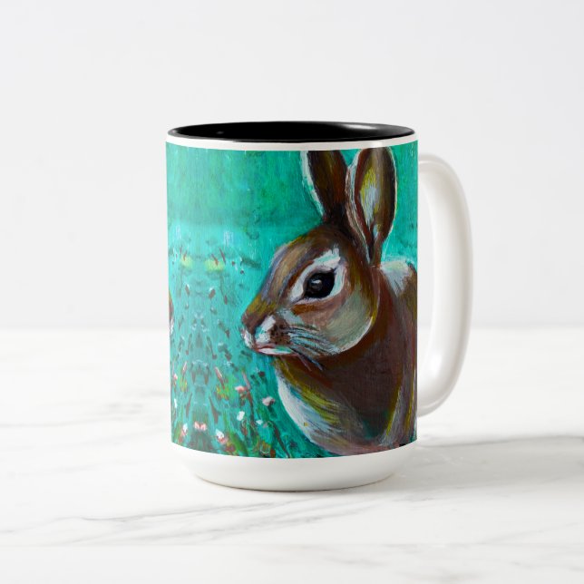 Bunny Zweifarbige Tasse (VorderseiteRechts)