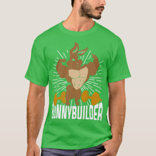 Bunnybuilder Lustiges Bodybuilding Bodybuilder-Ges T-Shirt