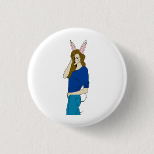 Bunnygirl Button
