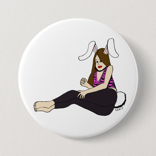 Bunnygirl Button (Vorderseite)