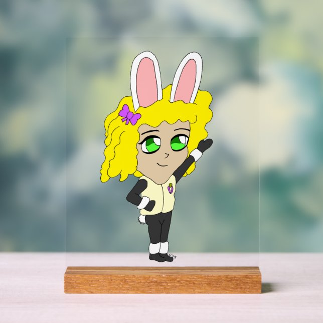 Bunnygirl chibi acrylschild (Neutral)