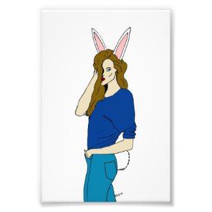 Bunnygirl Fotodruck