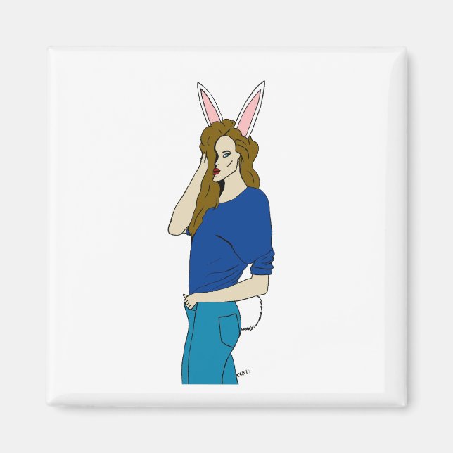 Bunnygirl Magnet (Vorne)