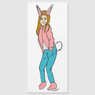 Bunnygirl Magnetkarte