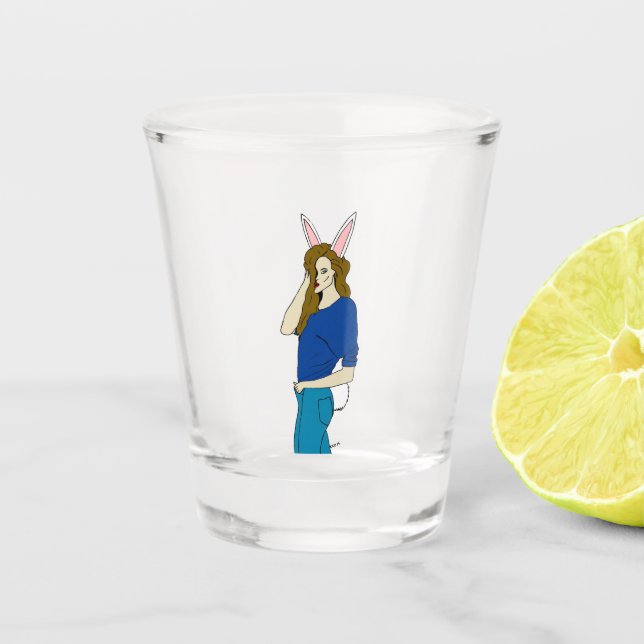 Bunnygirl Schnapsglas (Vorderseite)