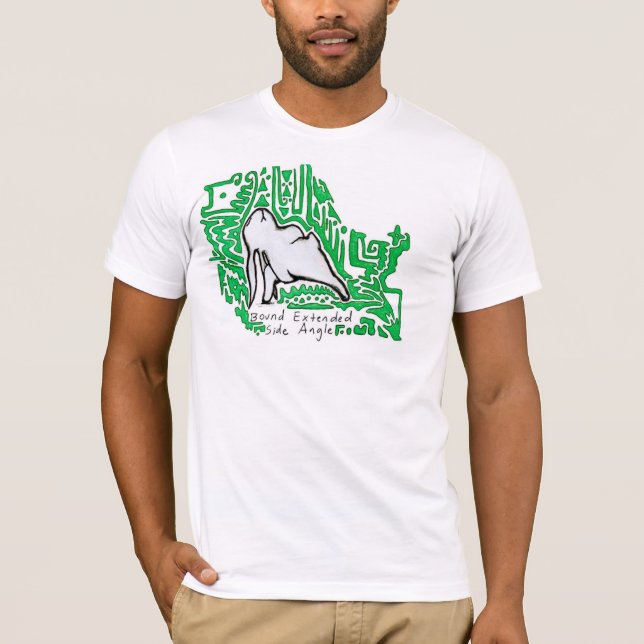 Bunnyoga - Bound Extended Side Angle T-Shirt (Vorderseite)