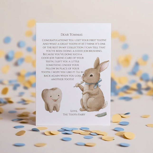 Bunny's Junge First Tooth Fairy Letter (Von Creator hochgeladen)