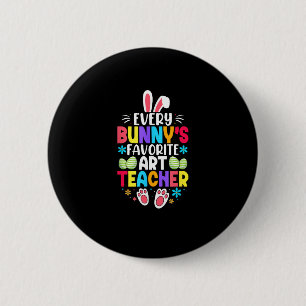 Bunny's Teacher Osterzeit Thema farbenfrohe Gestal Button
