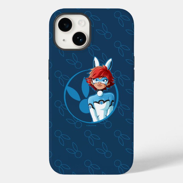 Bunnyx Blue Abzeichen Case-Mate iPhone Hülle (Rückseite)