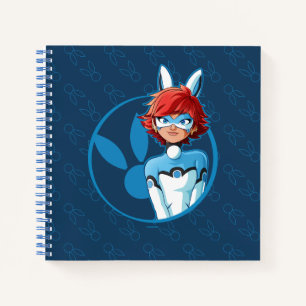 Bunnyx Blue Abzeichen Notizbuch