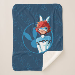 Bunnyx Blue Abzeichen Sherpadecke