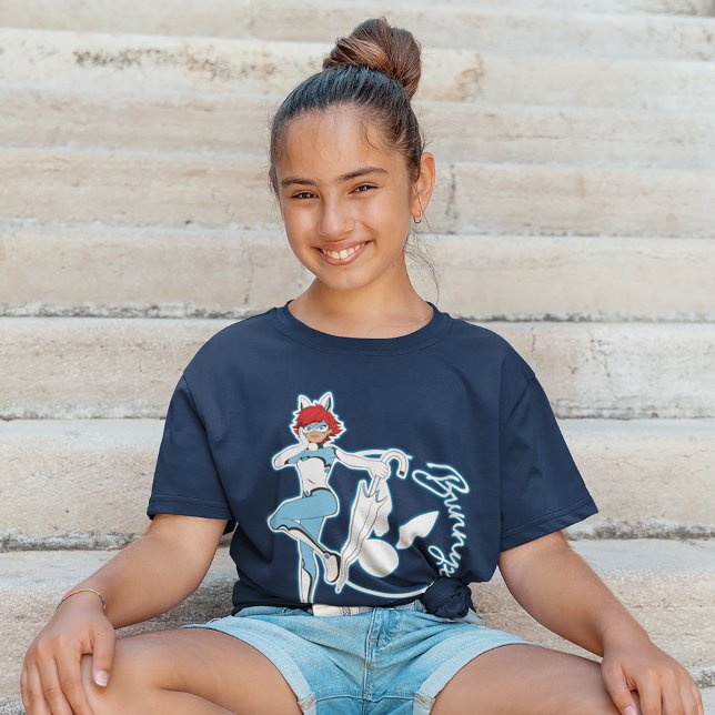 Bunnyx Graphic T-Shirt (Girl wearing t-shirt)