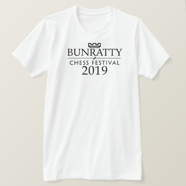 Bunratty Schach-Festival 2019 T-Shirt (Design vorne)
