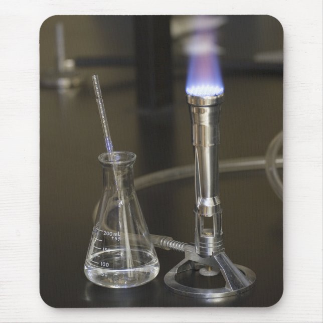 Bunsen und Flasche Mousepad (Vorne)