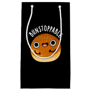 Bunstoppable Funny Bun Pun Dark BG Kleine Geschenktüte
