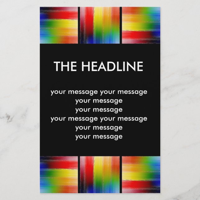 bunt Abstrakte Kunst Flyer (Vorne)
