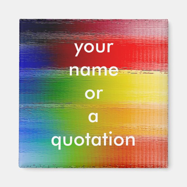 bunt Abstrakte Kunst Magnet (Vorne)