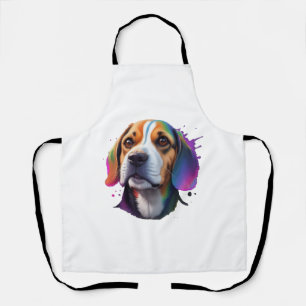 bunt beageln schürze