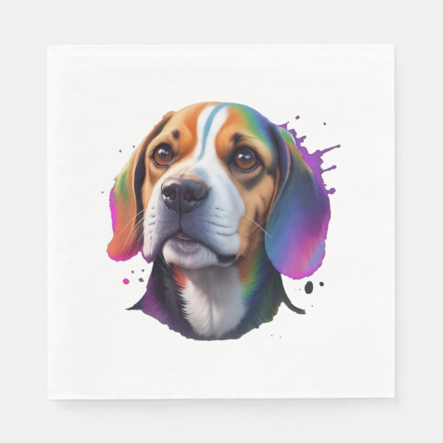 bunt beageln serviette (Vorderseite)