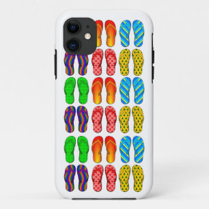 Bunt drehen Sie Reinfall-Spaß-Strand-Thema iPhone 11 Hülle