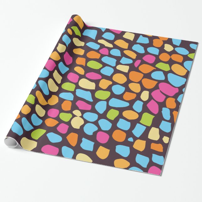 bunt gemustert geschenkpapier (Ungerollt)