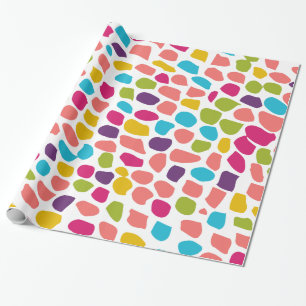 bunt gemustert geschenkpapier