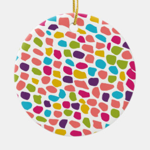 bunt gemustert keramikornament