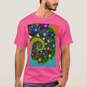 bunt gespinnerte Blume T-Shirt