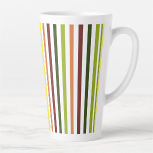 Bunt gestreifter Becher Milchtasse