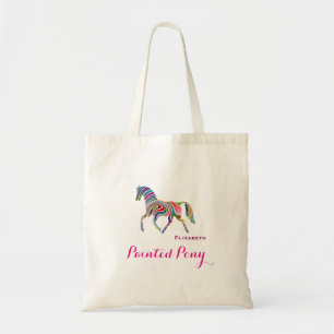 Bunt Gestreiftes Gemaltes Pony Tragetasche