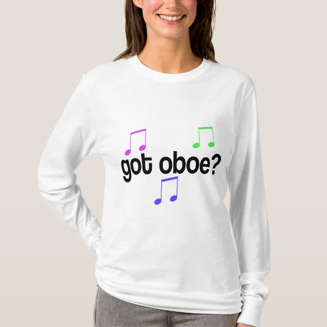 Bunt got Oboe Musik-T - Shirt (Vorderseite)