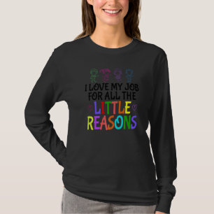 Bunt Ich Liebe Meinen Beruf Aus Allen Kleinen Grün T-Shirt