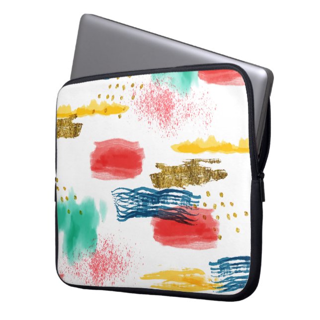 Bunt Laptopschutzhülle (Vorderseite Links)