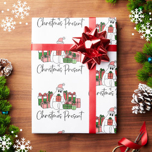 Bunt Lustig Komisch Weihnachten Geschenkpapier