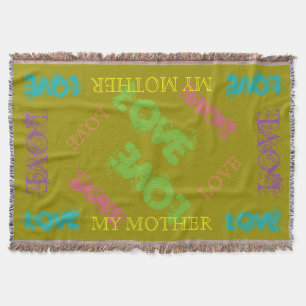 Bunt meine Mutter-Wurfs-Decke Decke