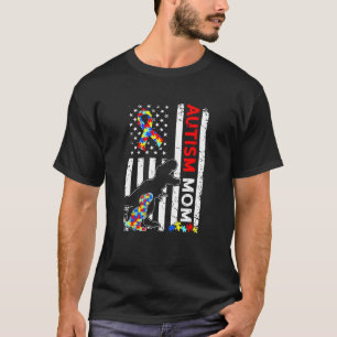 bunt Puzzleteile Autismus Bewusstsein Frieden Auti T-Shirt