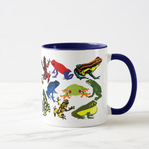Bunt, Spaß-Gift-Pfeilfrösche, Baumfrosch Tasse