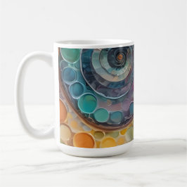 bunt und modern, Dekokissen Kaffeetasse