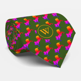 Bunt | UNICORN plus | MONOGRAMM Green Krawatte