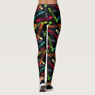 Buntbarsche auf schwarzen, Niedlichen Leggings von