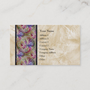 Bunte abstrakte Blasen-Muster-Band-Grenze Visitenkarte