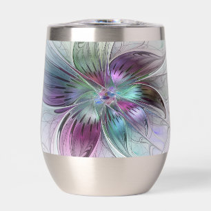 Bunte abstrakte Blumen moderne florale Fractal-Kun