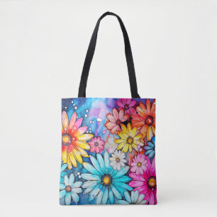 Bunte abstrakte Gänseblümchen-Blumenprint