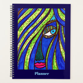 Bunte abstrakte Gesicht-Planner Planer