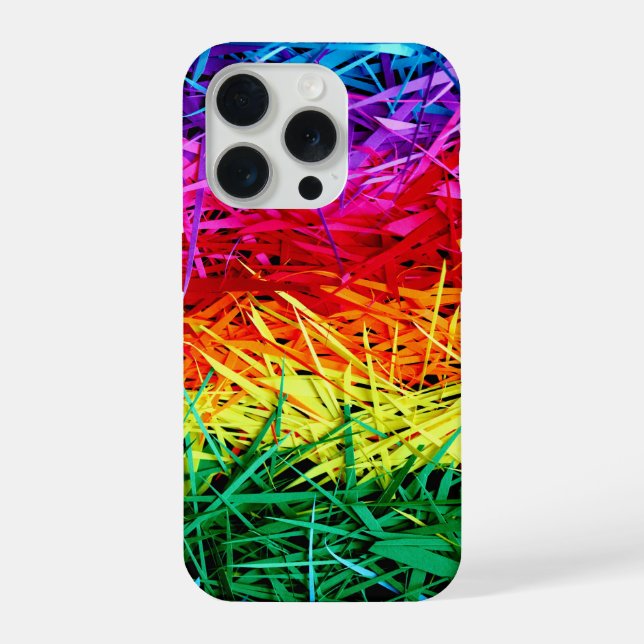 Bunte abstrakte Kunst iPhone Hülle (Rückseite)
