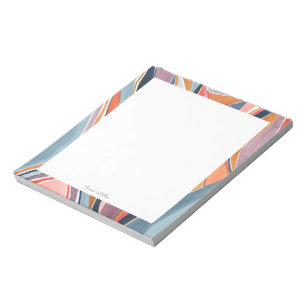 Bunte Abstrakte Kunst Personalisierter Name Notizblock
