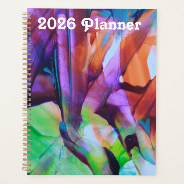 Bunte abstrakte Kunst  Planer (Vorderseite)